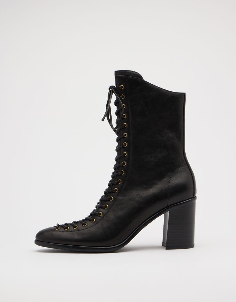 נעלי נשים - Jeffrey Campbell - מגפיים עם עקב ARCHILLE - שחור4