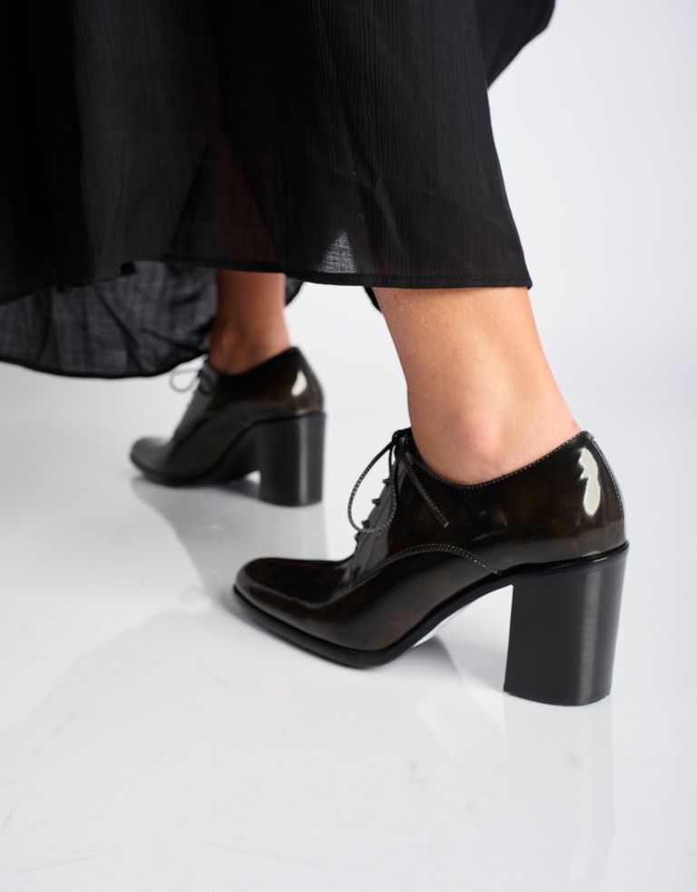 נעלי נשים - Jeffrey Campbell - נעלי עקב THOUGHT - אפור כהה4