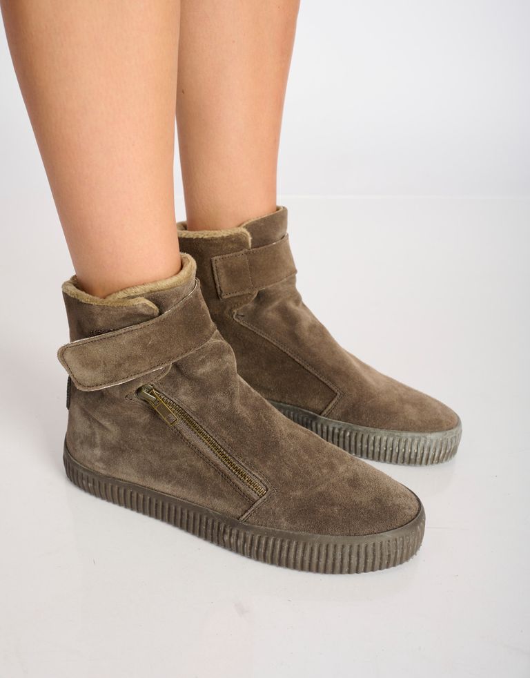 נעלי נשים - Aro - מגפונים עם סקוטש NOELLE - חום כהה3