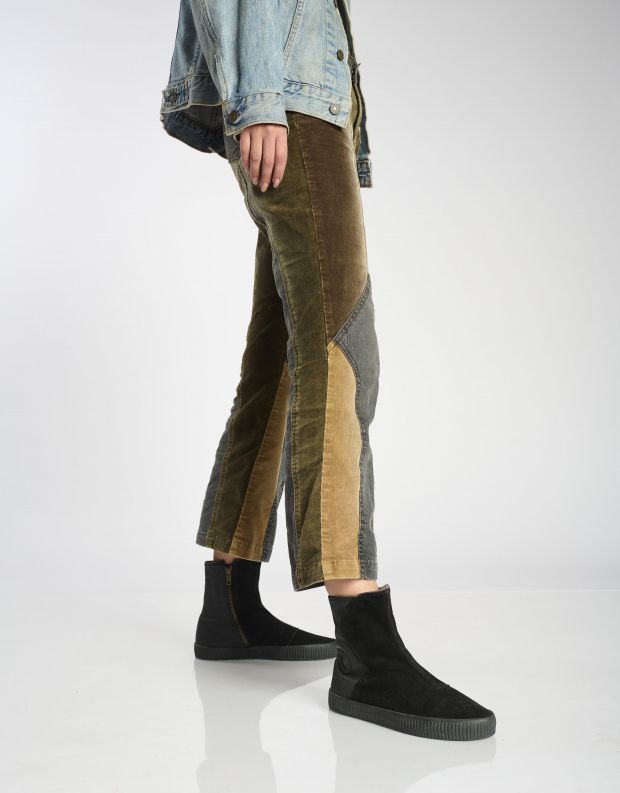 נעלי נשים - Aro - מגפוני מעטפה מזמש NOELLE - שחור