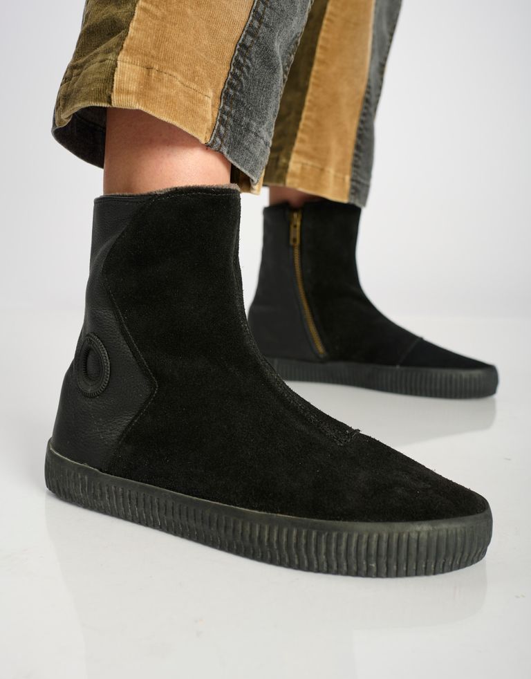 נעלי נשים - Aro - מגפוני מעטפה מזמש NOELLE - שחור2