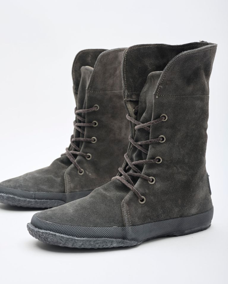 נעלי נשים - Aro - מגפי זמש WILLY - אפור2