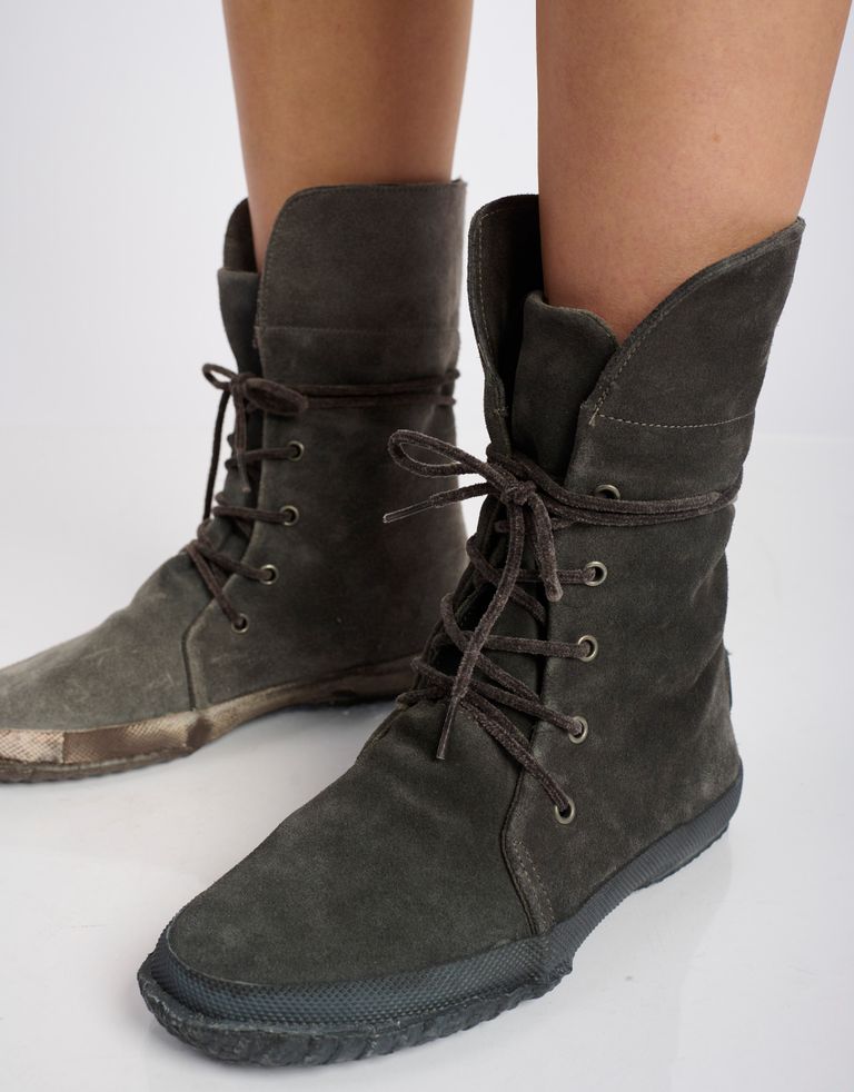 נעלי נשים - Aro - מגפי זמש WILLY - אפור3