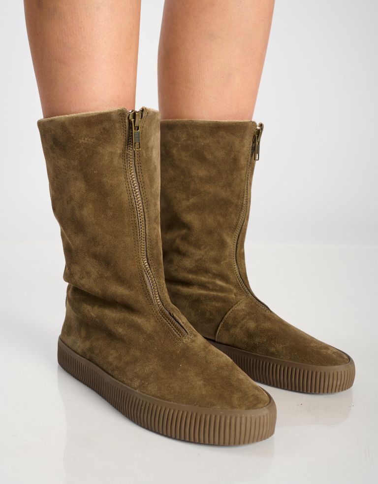 נעלי נשים - Aro - מגפיים עם רוכסן NOELLE - חום2