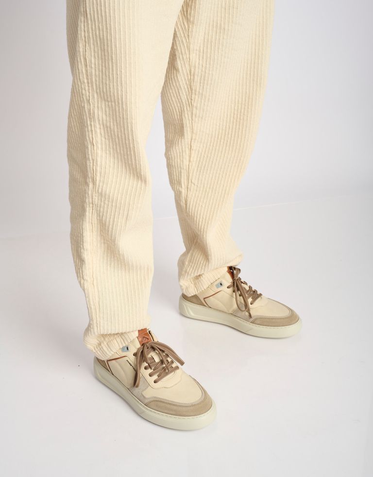 נעלי גברים - Ambitious - סניקרס עור משולבות KIT - בז'1