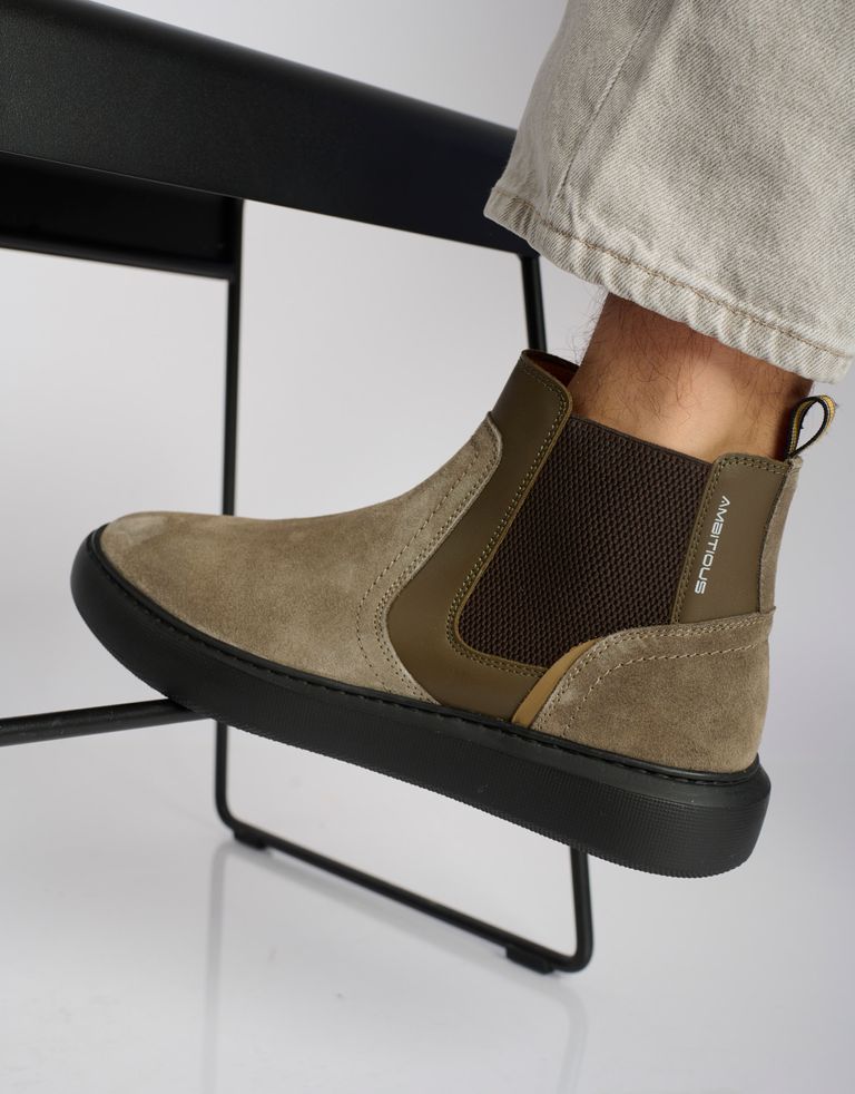 נעלי גברים - Ambitious - מגפי עור ECLIPSE - חום1