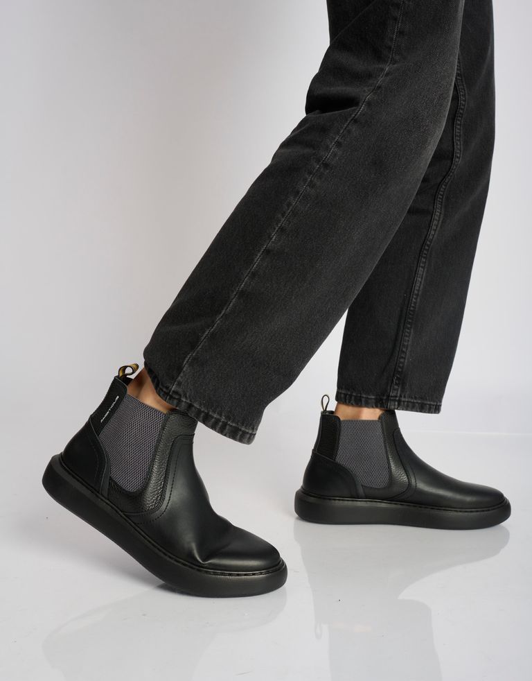 נעלי גברים - Ambitious - מגפי עור ECLIPSE - שחור1