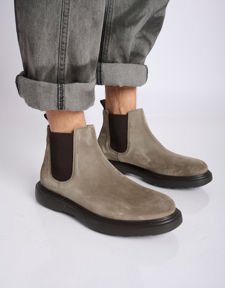 נעלי גברים - Ambitious - מגפי צ'לסי LORENZO - אפור חום2