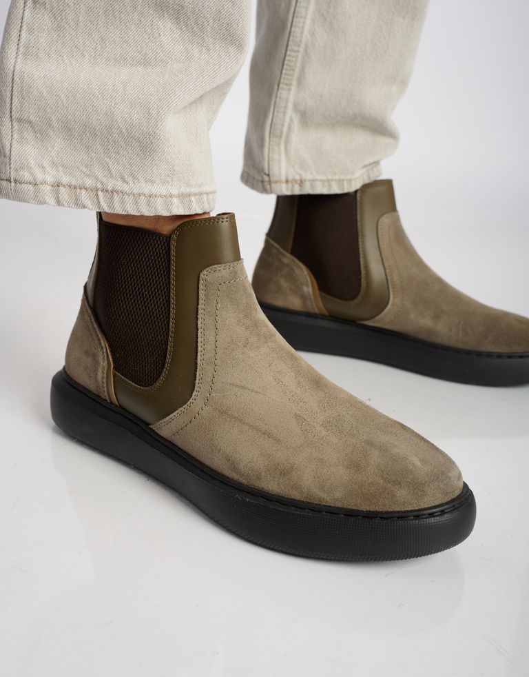 נעלי גברים - Ambitious - מגפי עור ECLIPSE - חום3