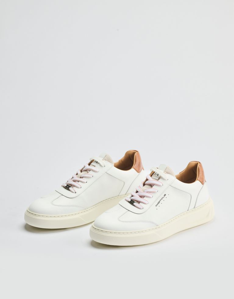 נעלי גברים - Ambitious - סניקרס עור KIT - לבן3