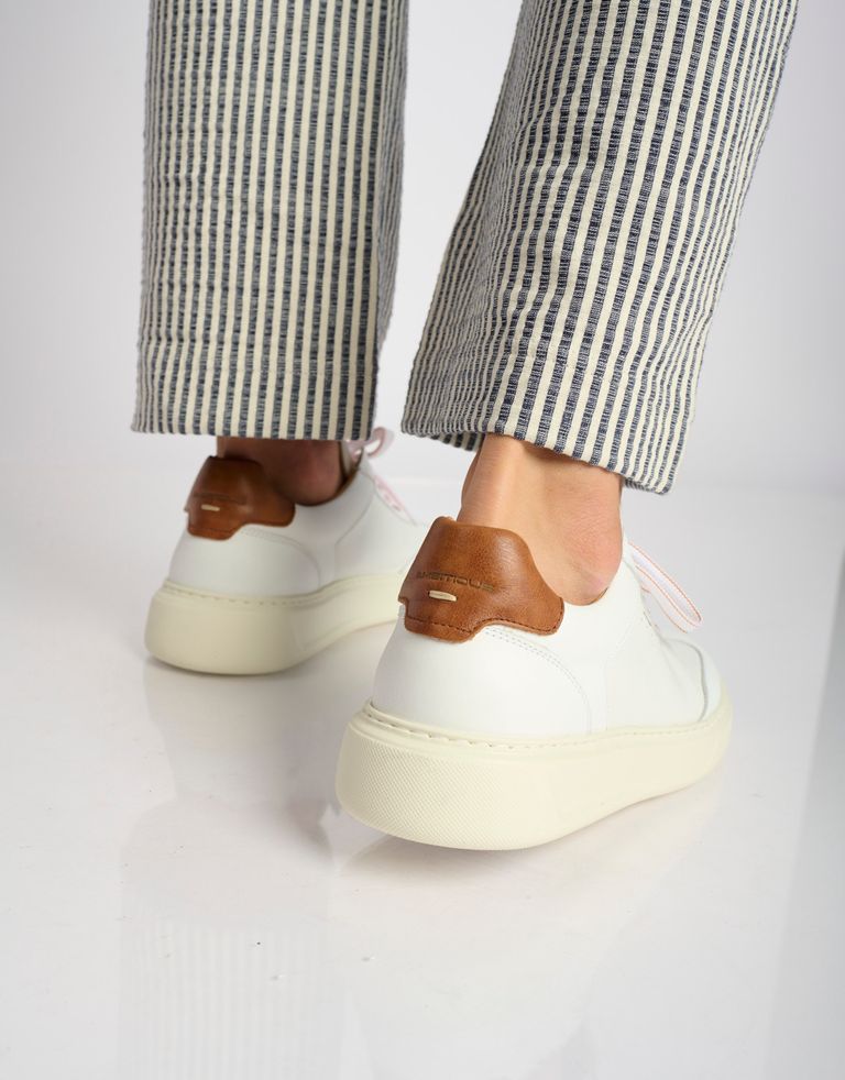 נעלי גברים - Ambitious - סניקרס עור KIT - לבן4