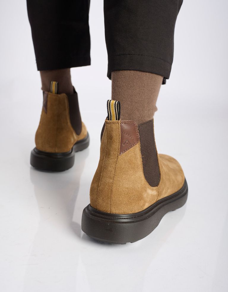 נעלי גברים - Ambitious - מגפי צ'לסי LORENZO - חום כהה4