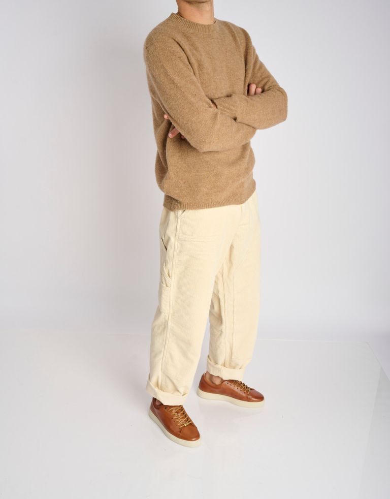 נעלי גברים - Ambitious - סניקרס עור LEWIS - קאמל3