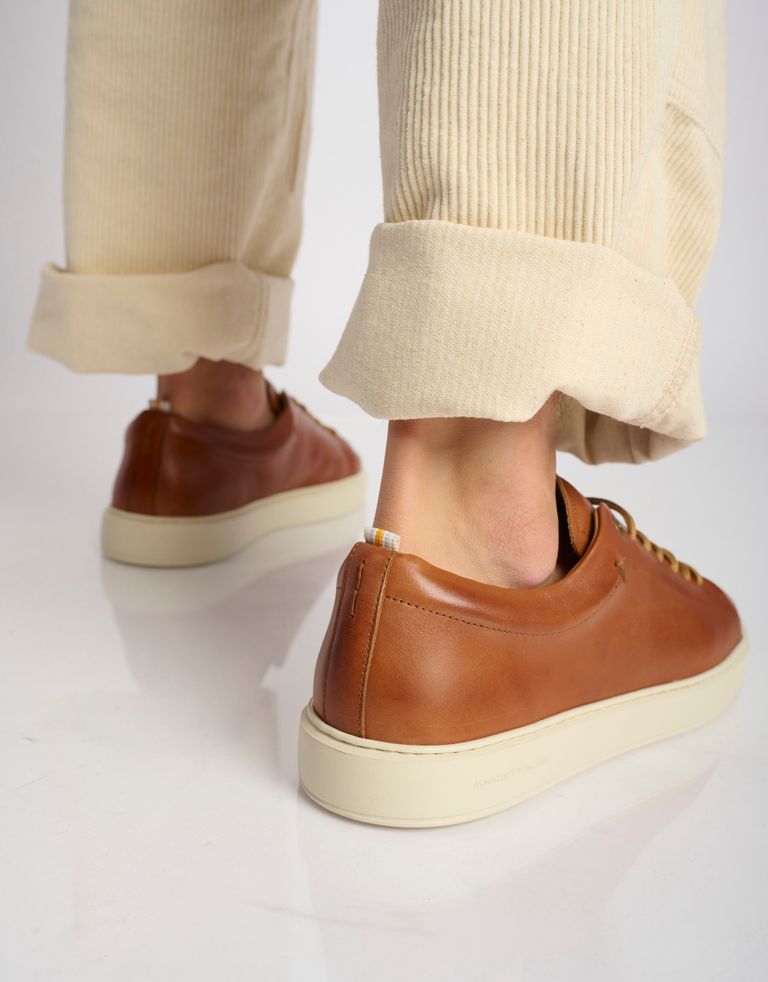 נעלי גברים - Ambitious - סניקרס עור LEWIS - קאמל4