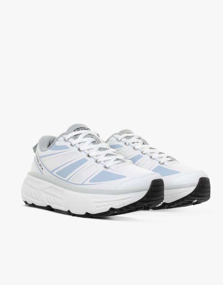 נעלי גברים - Fessura - סניקרס TRAIL - לבן   תכלת3