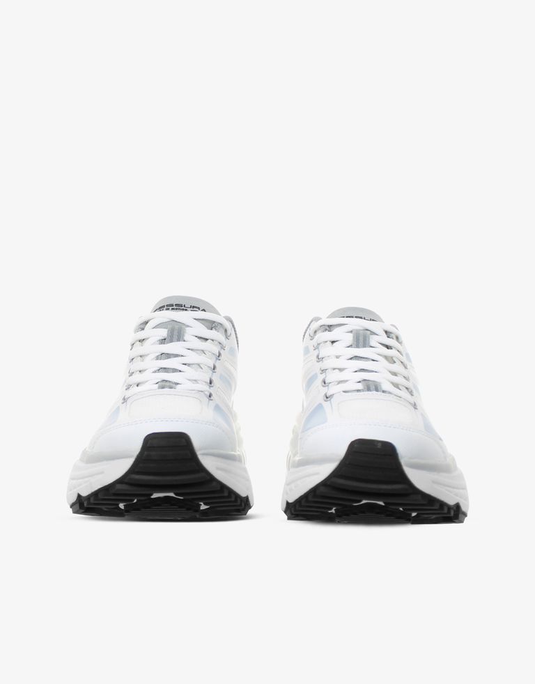 נעלי נשים - Fessura - סניקרס TRAIL SBL - לבן   תכלת4