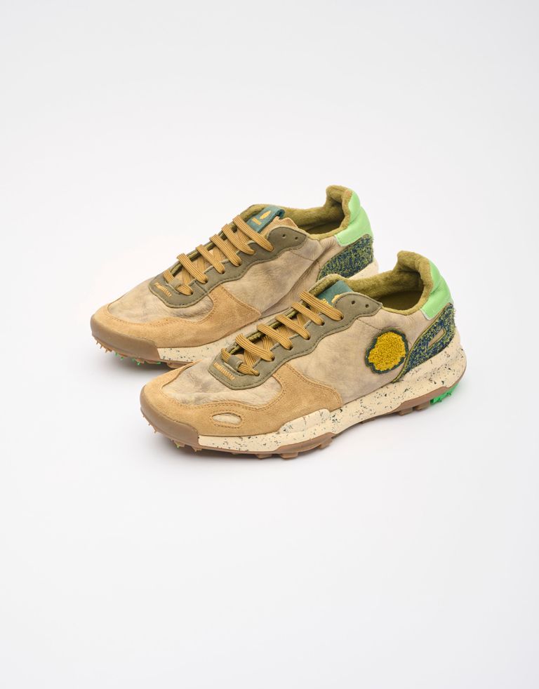 נעלי גברים - Satorisan - סניקרס עור CHACRONA - חום בהיר2