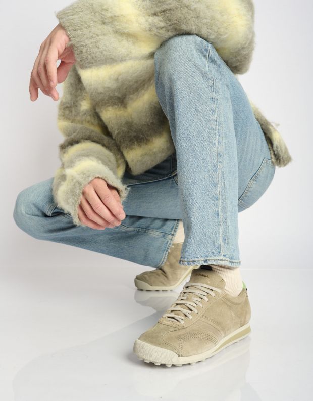 נעלי גברים - Satorisan - סניקרס זמש STARDUST - אפור חום