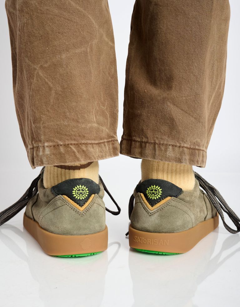 נעלי גברים - Satorisan - סניקרס זמש HATKO - חאקי4