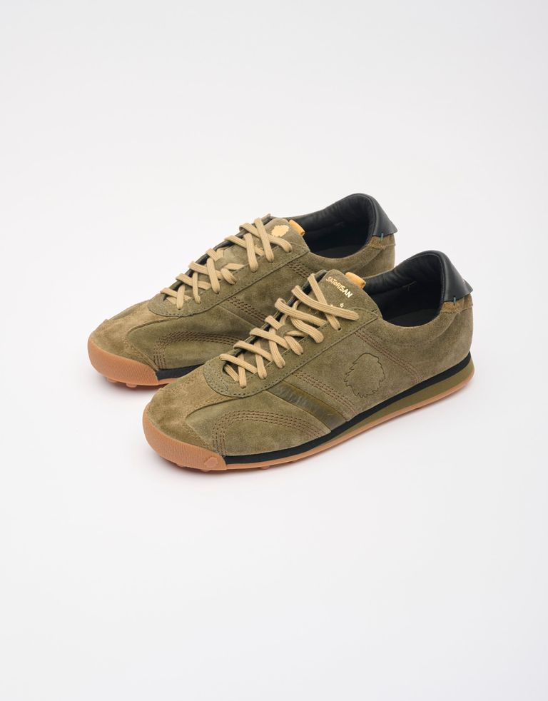 נעלי גברים - Satorisan - סניקרס זמש STARDUST - חאקי3