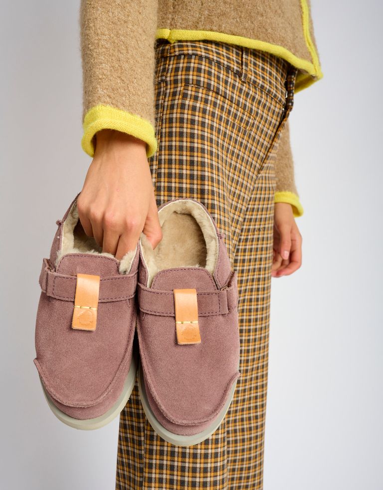 נעלי נשים - Satorisan - כפכפי זמש  UWABAKI - סגול1