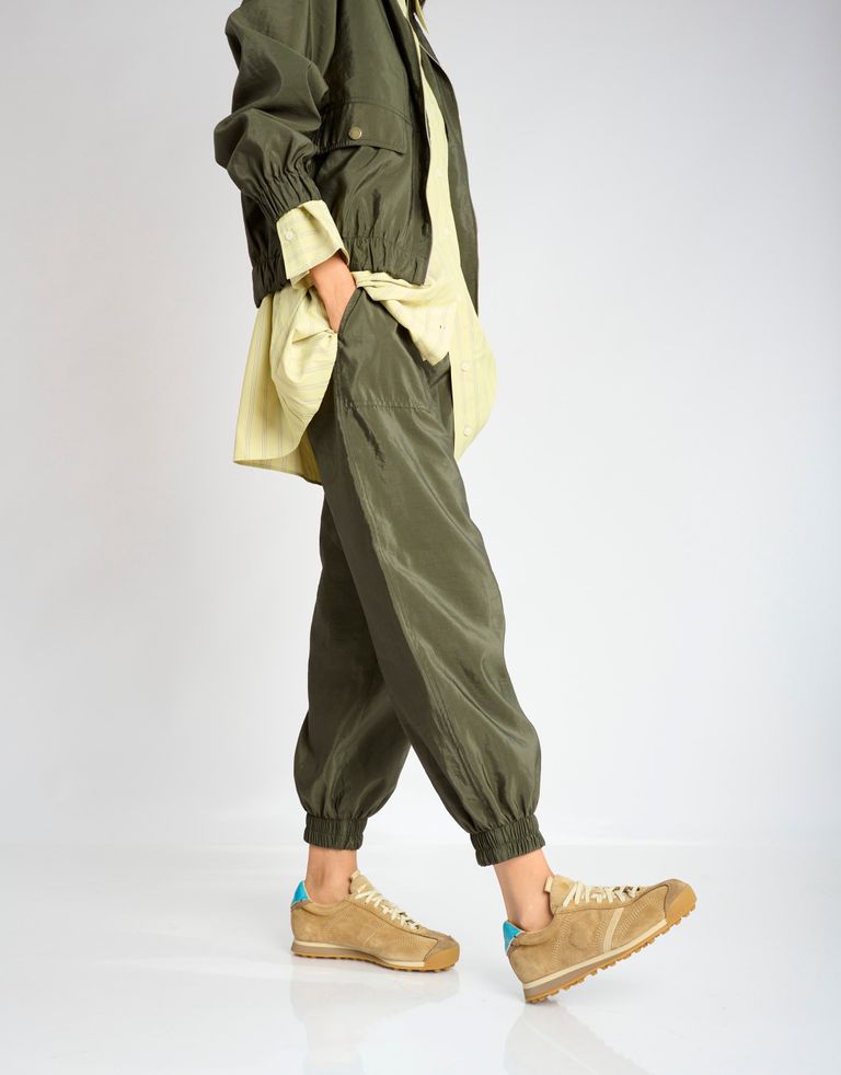 נעלי נשים - Satorisan - סניקרס זמש STARDUST - חום בהיר1