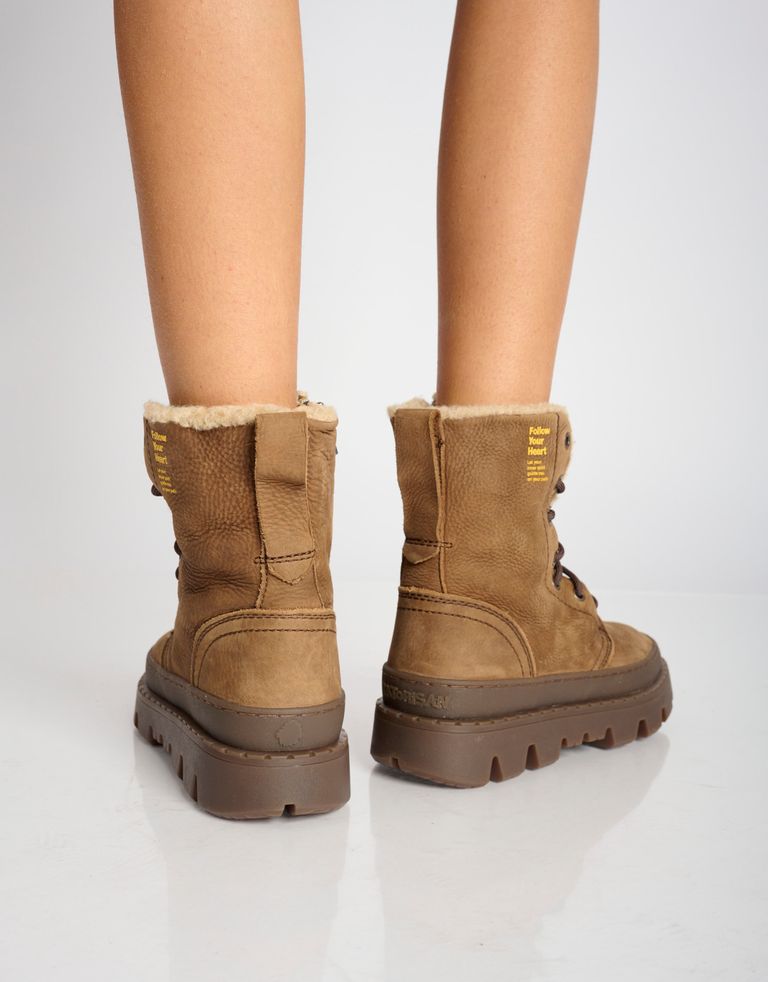 נעלי נשים - Satorisan - מגפנים עם שרוכים UNALOME - חום4