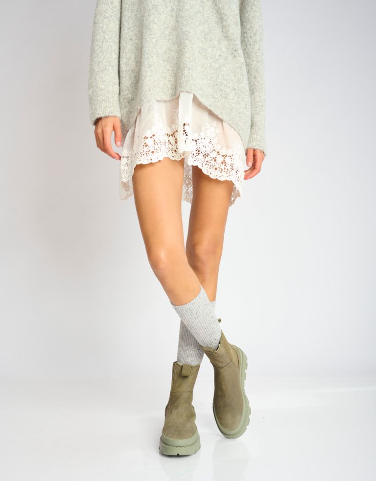 נעלי נשים - Satorisan - מגפונים UNALOME ELASTIC - חאקי3