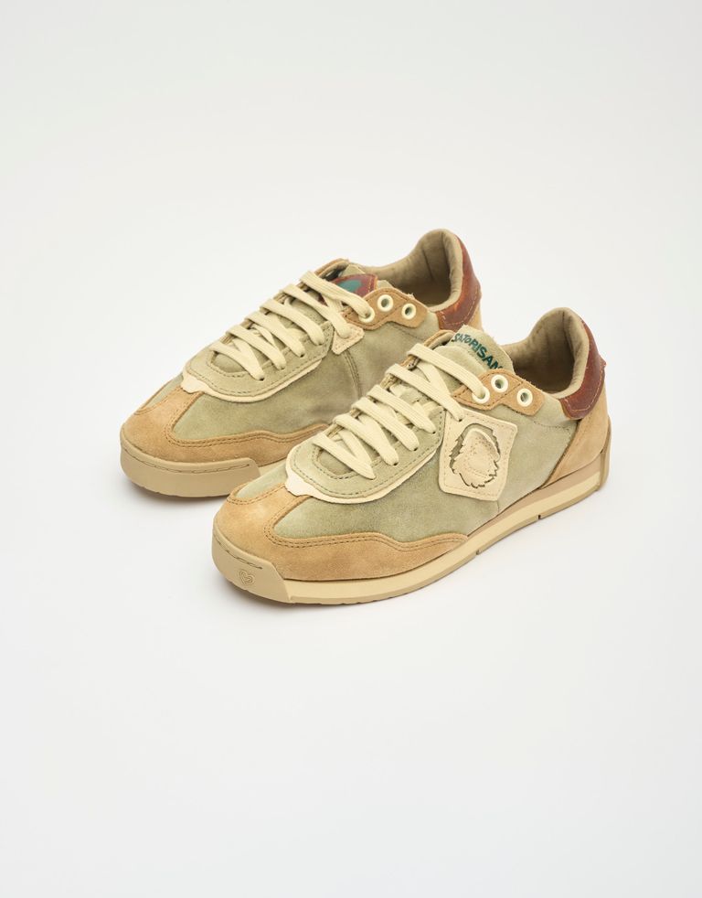 נעלי נשים - Satorisan - סניקרס זמש ENSO - אפור   בז'2