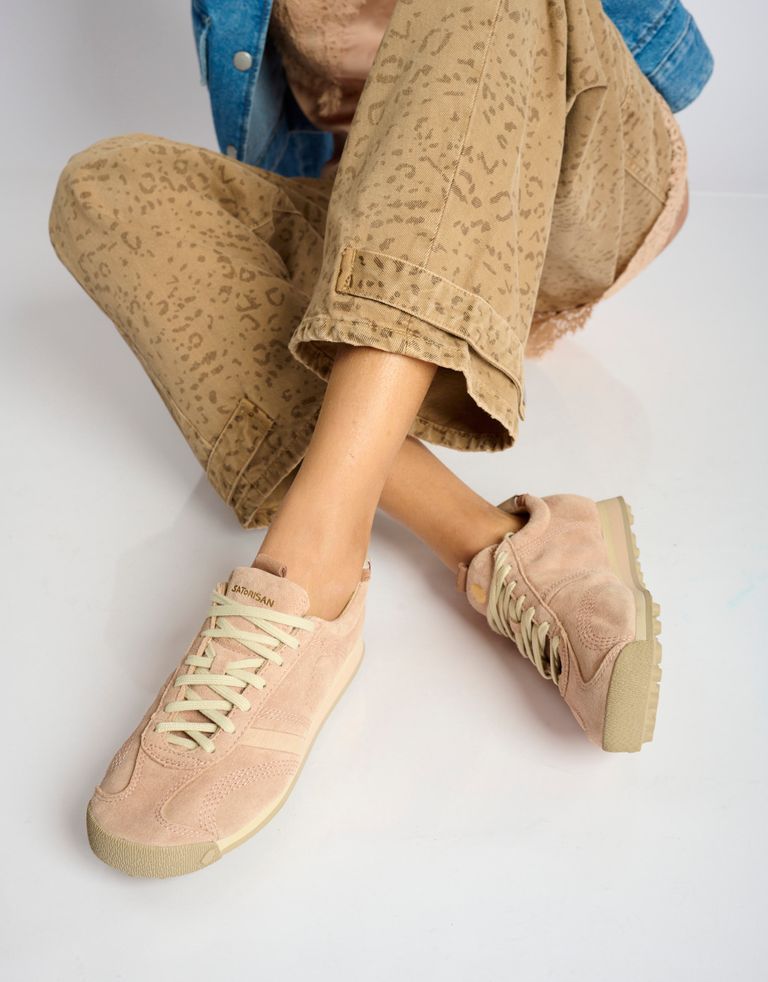 נעלי נשים - Satorisan - סניקרס זמש STARDUST - ורוד3