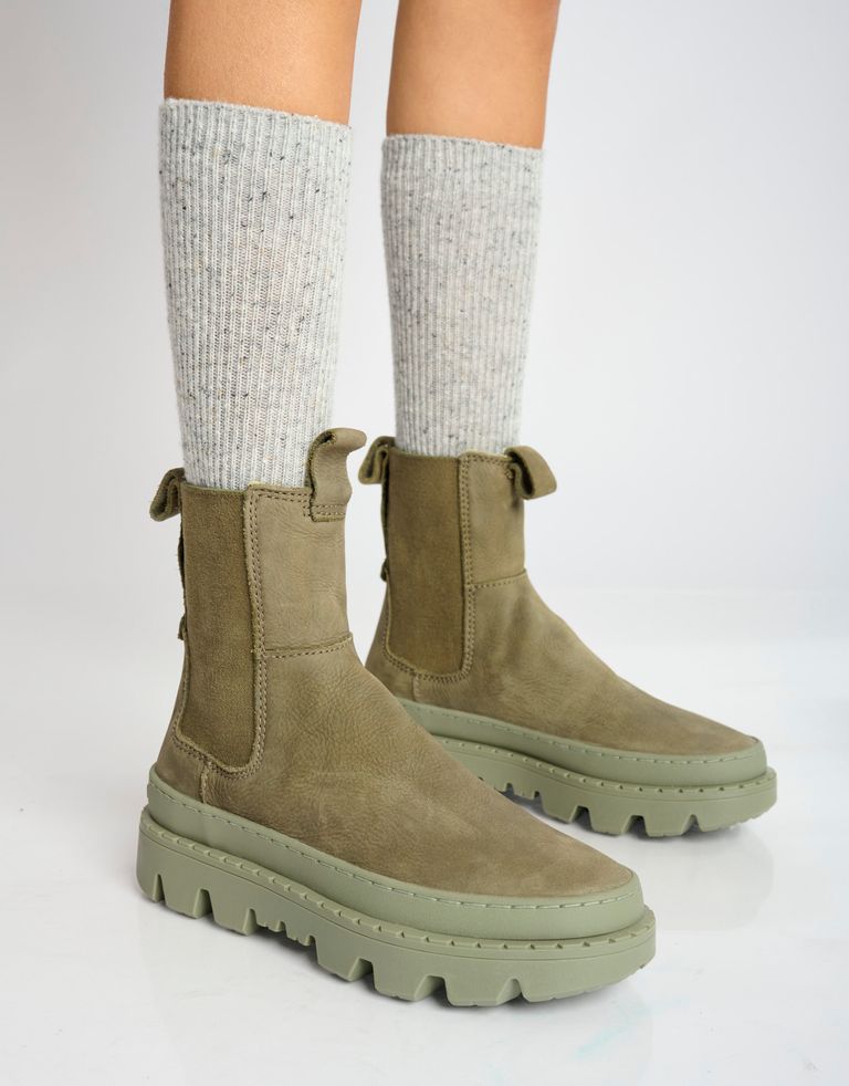 נעלי נשים - Satorisan - מגפונים UNALOME ELASTIC - חאקי4