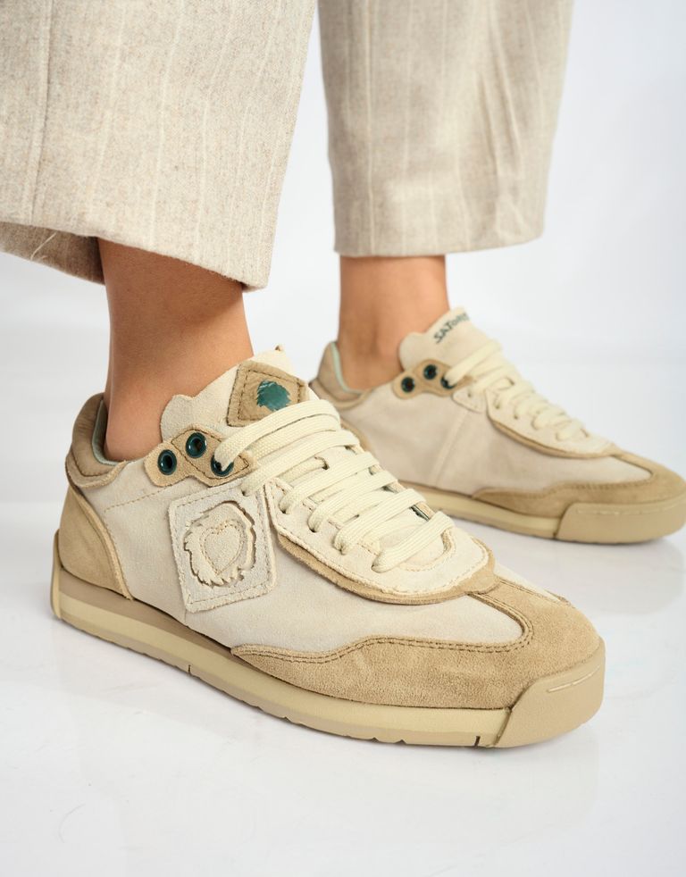 נעלי נשים - Satorisan - סניקרס זמש ENSO - אופוויט3