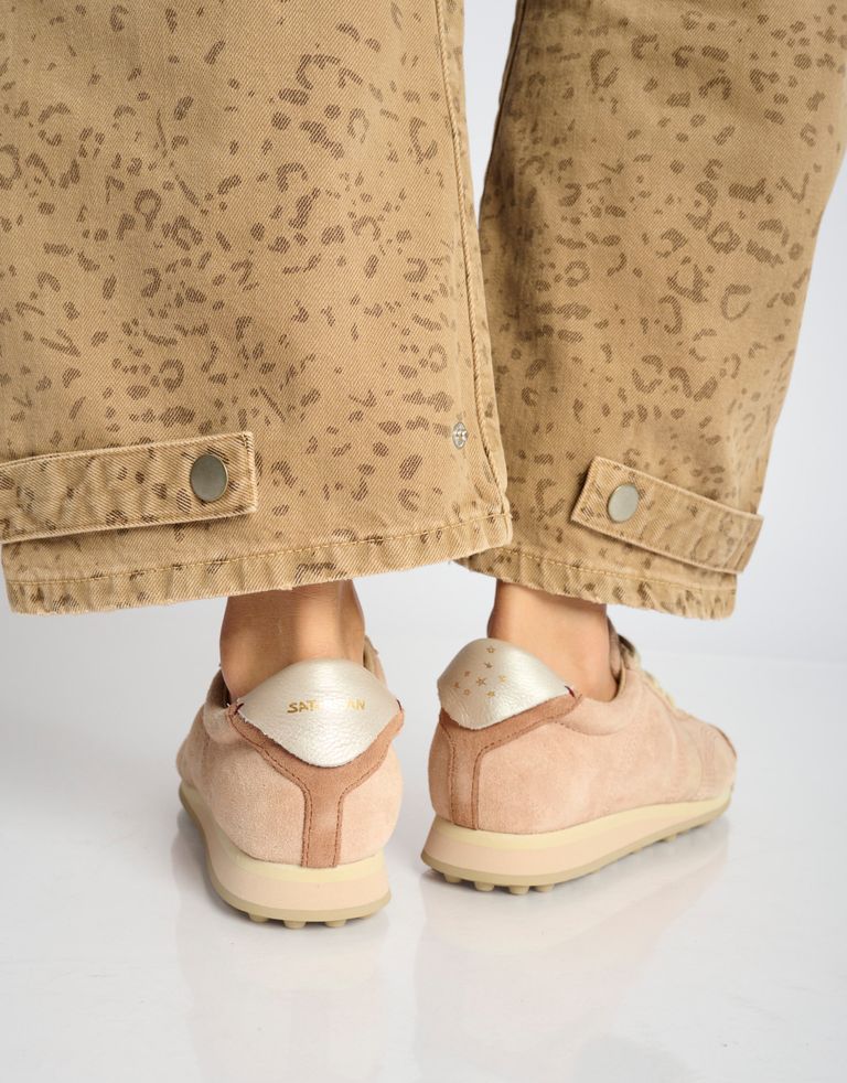 נעלי נשים - Satorisan - סניקרס זמש STARDUST - ורוד4