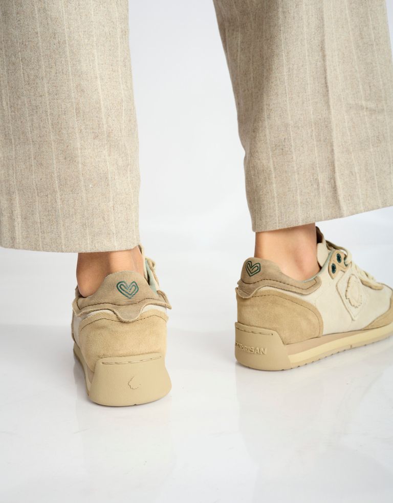 נעלי נשים - Satorisan - סניקרס זמש ENSO - אופוויט4