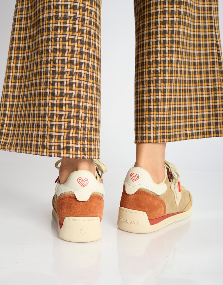 נעלי נשים - Satorisan - סניקרס זמש ENSO - בז'4