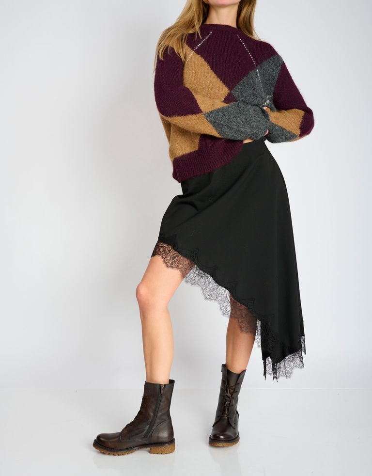 נעלי נשים - Felmini - מגפונים עם שרוכים CASTER - חום2