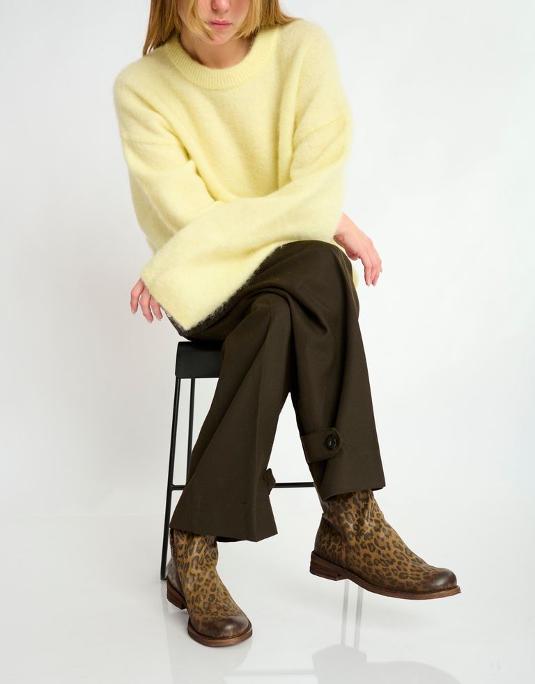 נעלי נשים - Felmini - מגפונים מנומרים GREDO - חום מנומר1