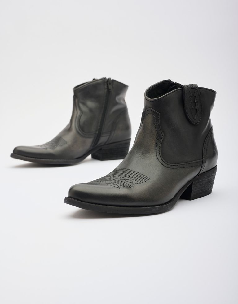 נעלי נשים - Felmini - מגפוני בוקרים WEST - שחור מיוחד1