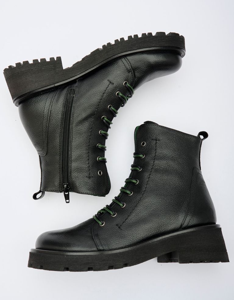 נעלי נשים - Felmini - מגפונים עם שרוכים NADIR - שחור2