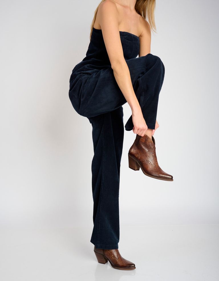 נעלי נשים - Felmini - מגפוני בוקרים  LAREDO - חום נחש2