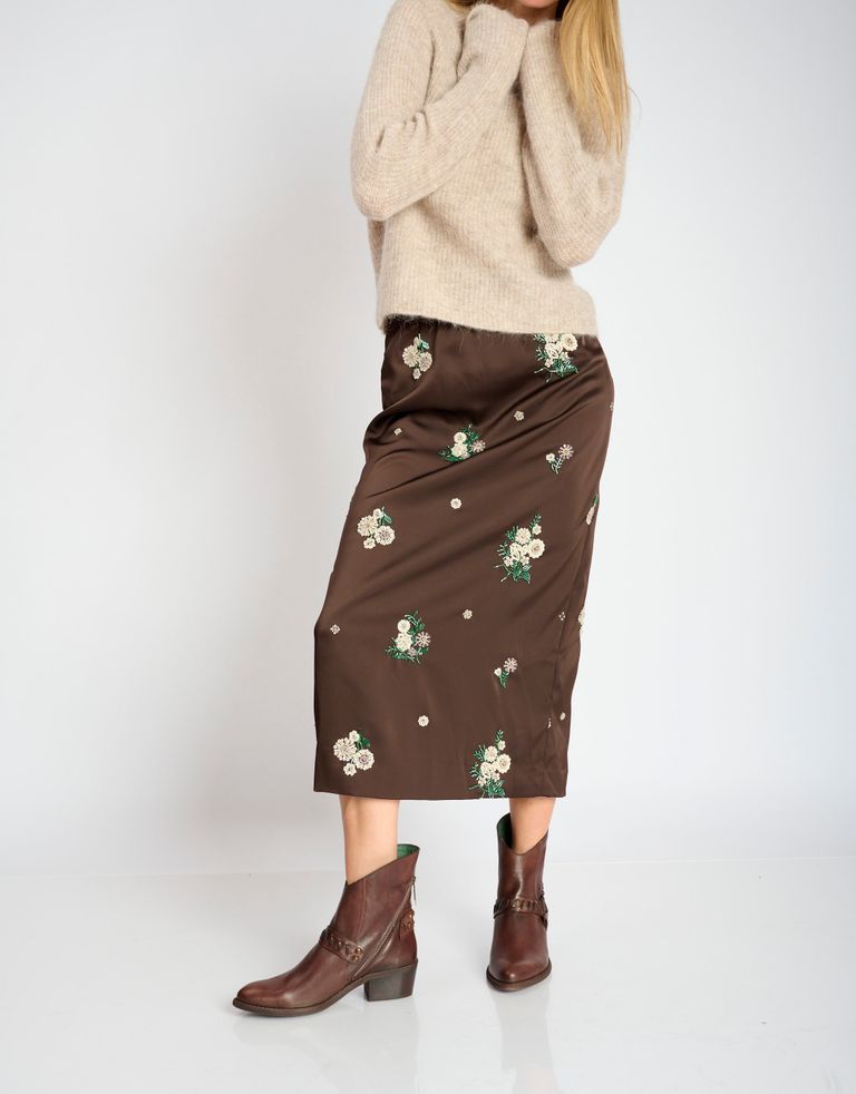 נעלי נשים - Felmini - מגפוני בוקרים וניטים RUBI - חום3