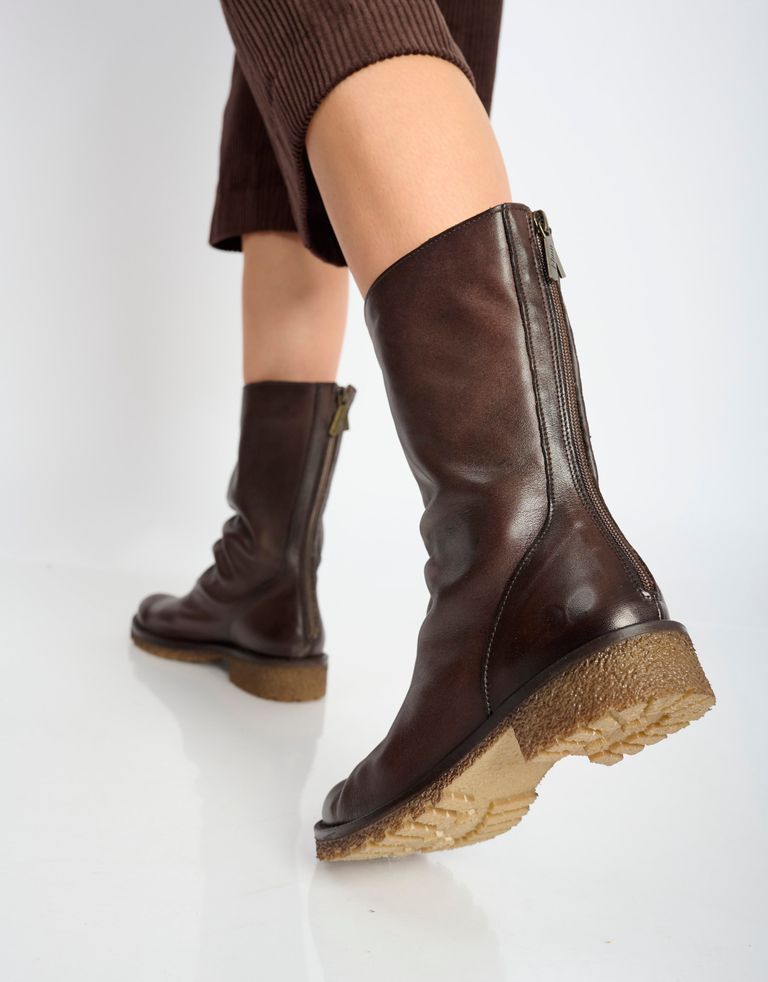 נעלי נשים - Felmini - מגפיים CASTER - חום כהה3