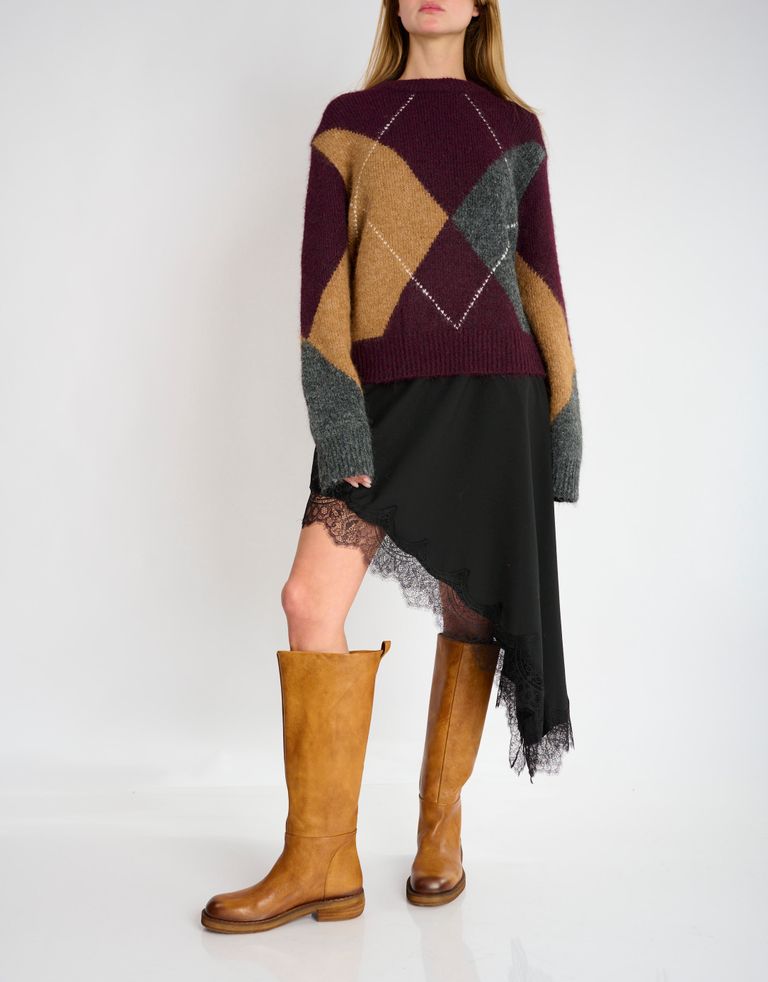 נעלי נשים - Felmini - מגפי עור CATRIN - קאמל2