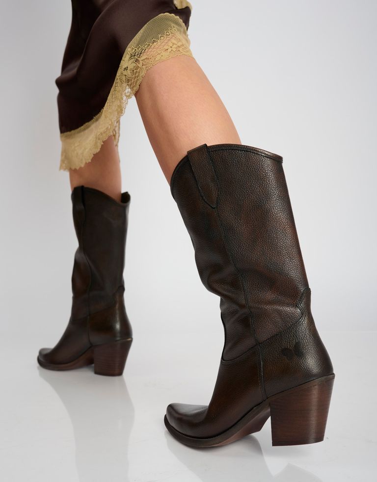 נעלי נשים - Felmini - מגפי בוקרים LAREDO - חום3