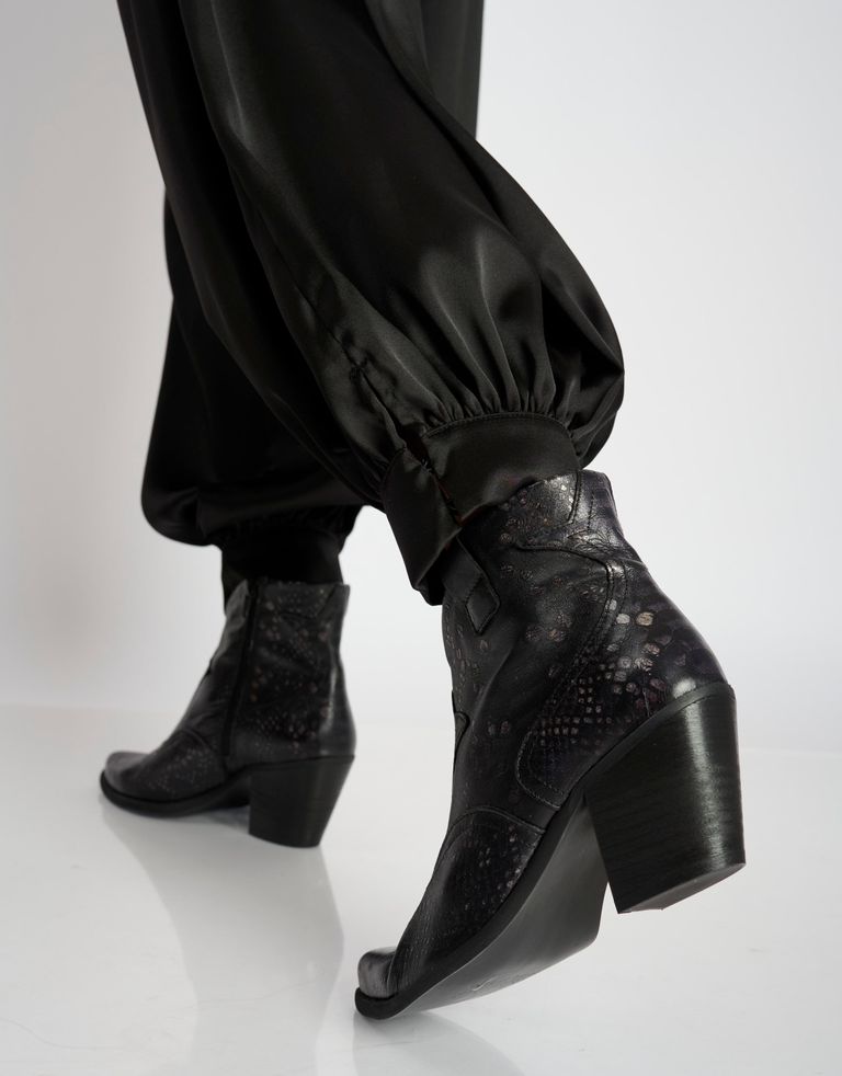 נעלי נשים - Felmini - מגפוני בוקרים  LAREDO - שחור נחש4