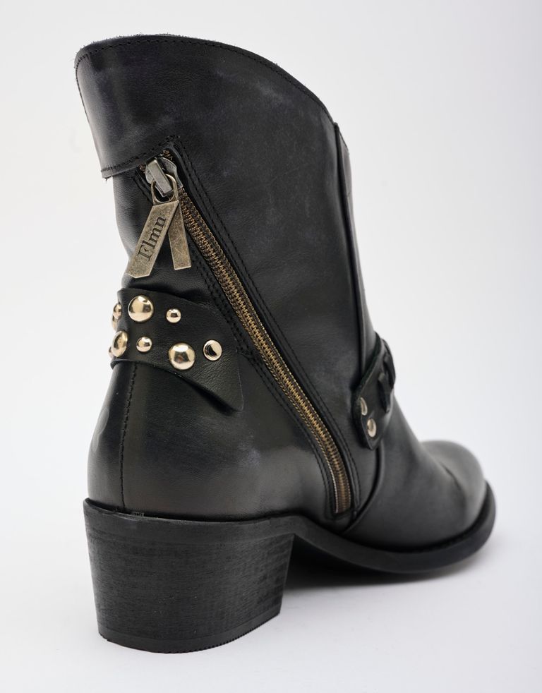 נעלי נשים - Felmini - מגפוני בוקרים וניטים RUBI - שחור מיוחד4