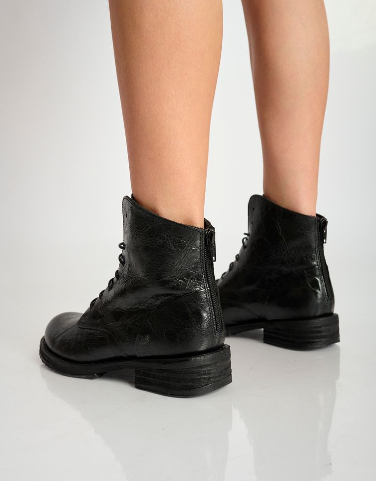 נעלי נשים - Felmini - מגפונים עם שרוכים COOPER - שחור4