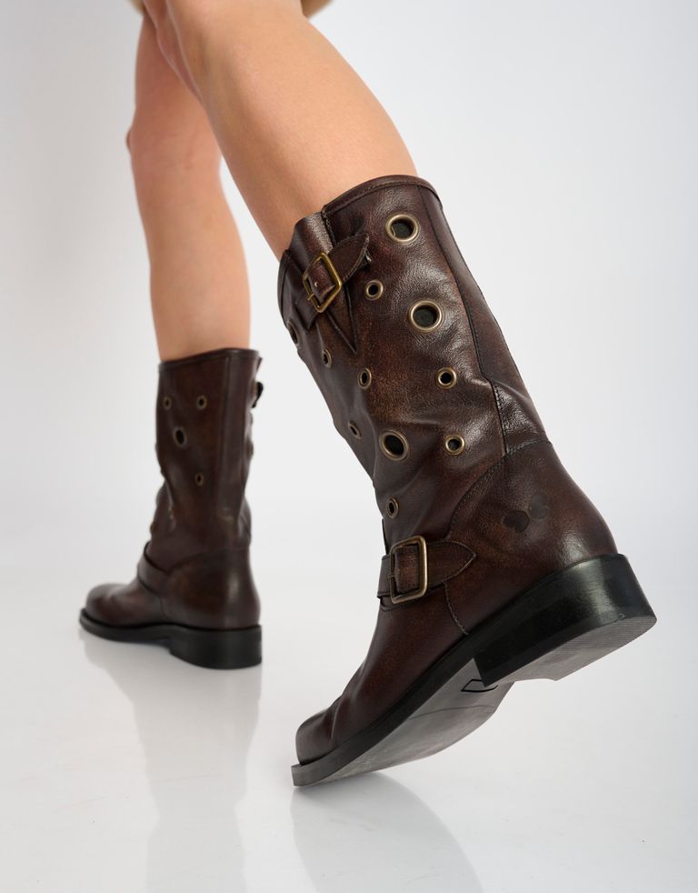 נעלי נשים - Felmini - מגפיים ELMA - חום כהה4