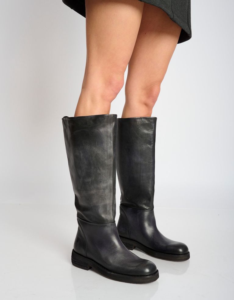 נעלי נשים - Felmini - מגפי עור CATRIN - שחור3