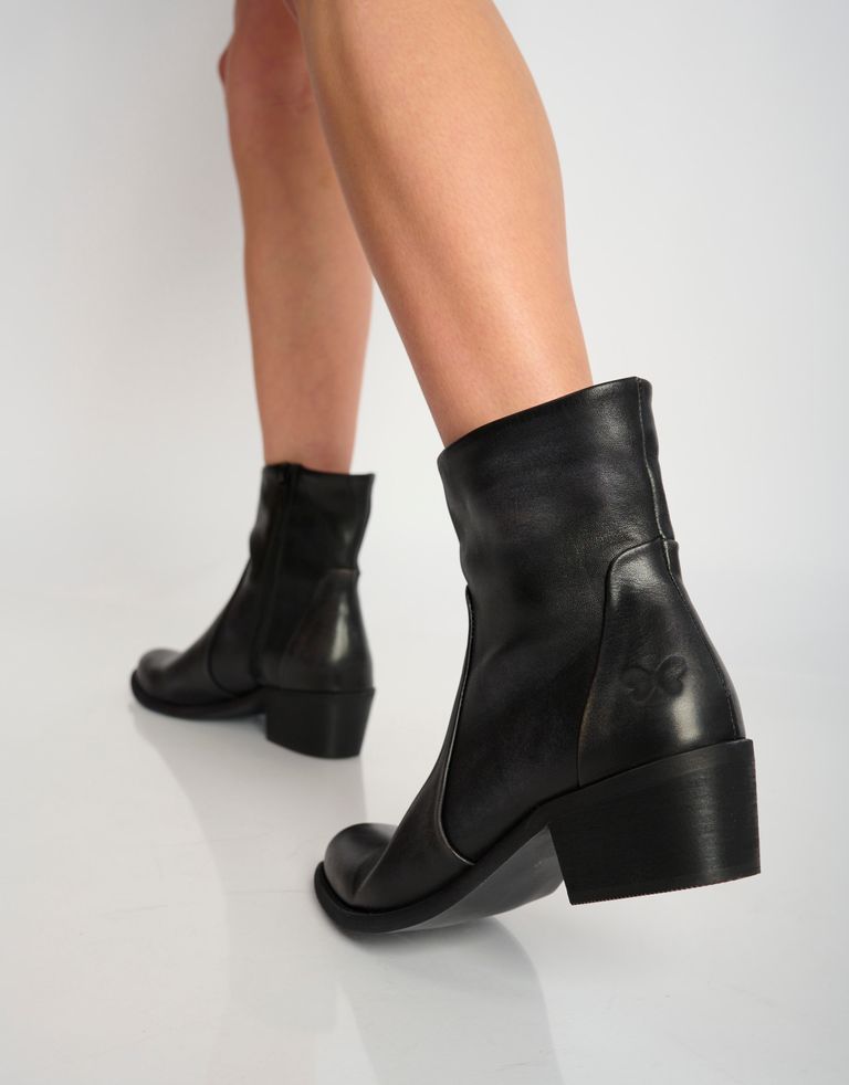 נעלי נשים - Felmini - מגפוני עור RUBI - שחור מיוחד4